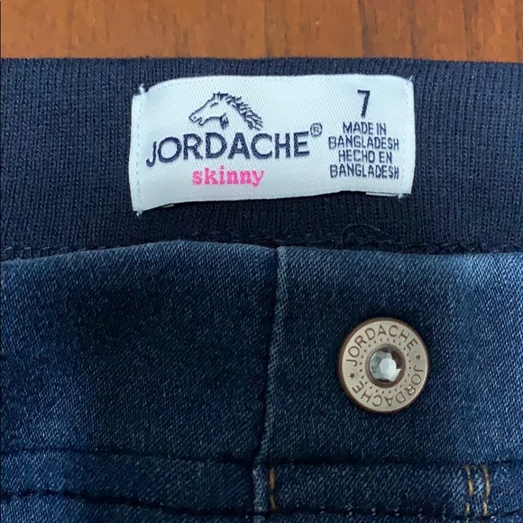 Jordache Girls Rib Waist Skinny Jeans Regular - Picture 4 of 8